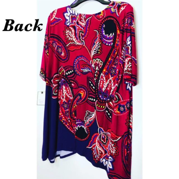 Women's Dana Buchman Paisley Pink Puple Tunic XXL - Picture 5 of 8